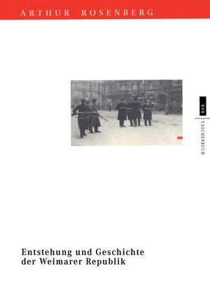 cover image of Entstehung und Geschichte der Weimarer Republik